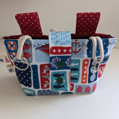 Fahrradtasche klein maritim Ankerliebe Lenkertasche Kindertasche Kinderfahrradtasche