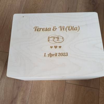 Erinnerungskiste, Geschenk für das Brautpaar passend zur Einladungskarte gestaltbar, individuell, Hochzeitsgeschenk,