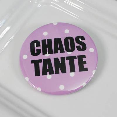 Frecher Button # Ø 58mm # Chaos Tante Geschenk Geschenkidee Tasche Jacke Anstecknadel Brosche