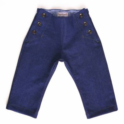 Upcycling Kinderhose Gr. 80 im Matrosenstil