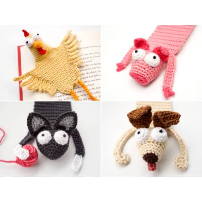 Farmtiere Lesezeichen PDF Häkelanleitung Sparset | Amigurumi PDF Anleitungen