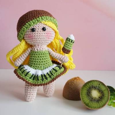 Häkelanleitung Tutti Frutti Girl Kiwi - PDF Datei