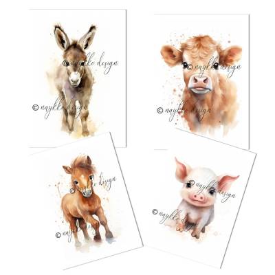 Niedliche Wandbilder zum Ausdrucken für das Kinderzimmer