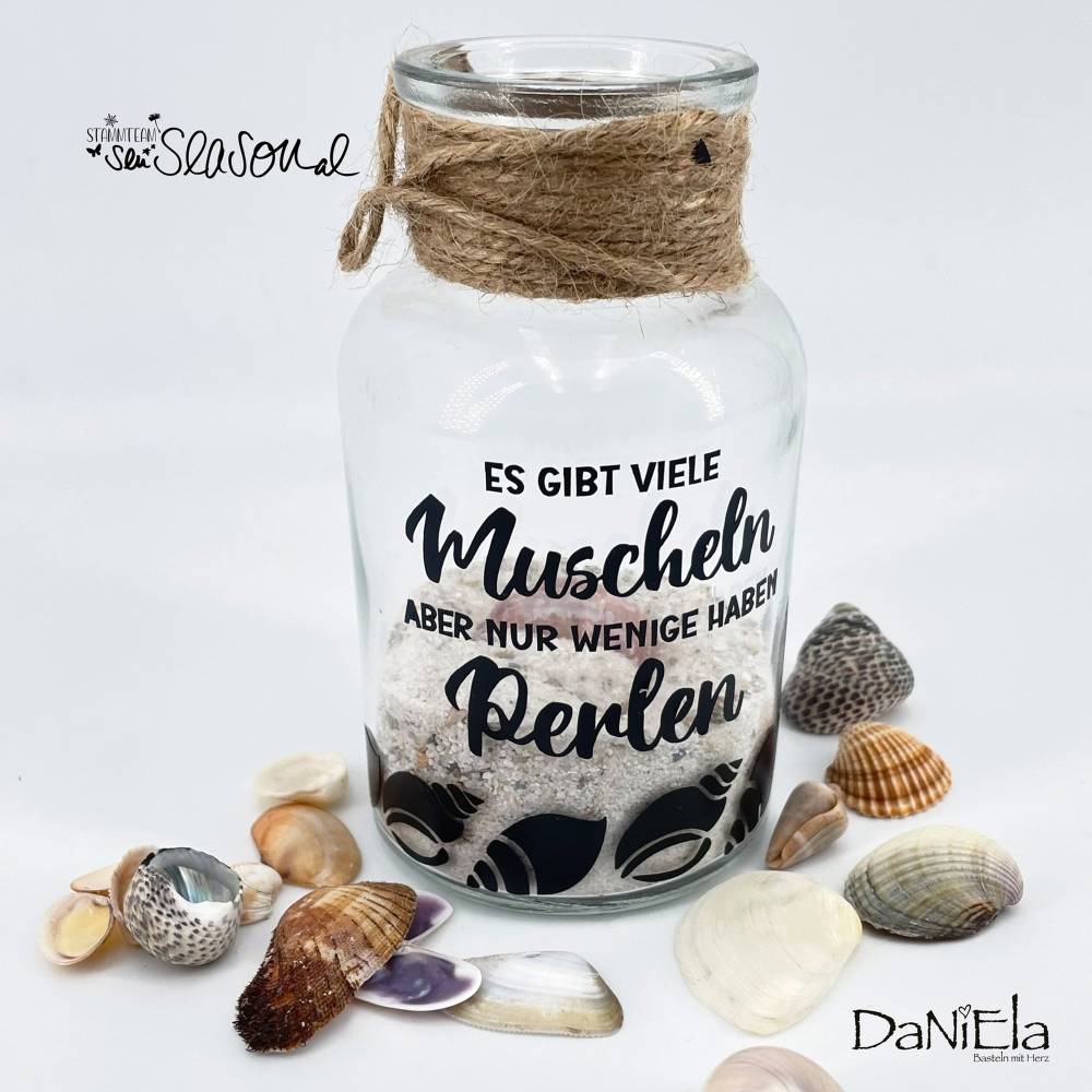 Plotterdatei maritime Muscheln, SVG für Folie und Papier, Meerdeko plotten, Muschelsammler, Meeresrauschen Bild 6