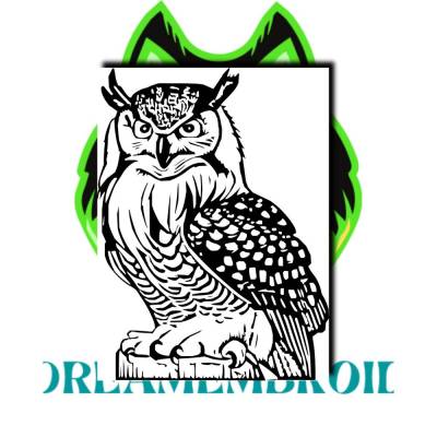 DreamEmbroid "Uhu" digitale Plotterdatei