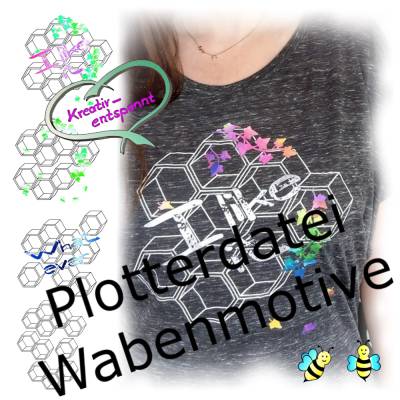 Plotterdatei Wabenmotive