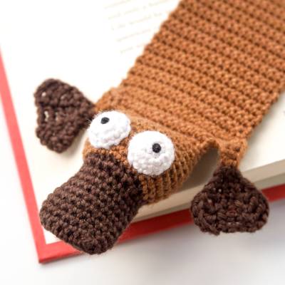 Schnabeltier Lesezeichen Häkelanleitung | Amigurumi PDF Anleitung