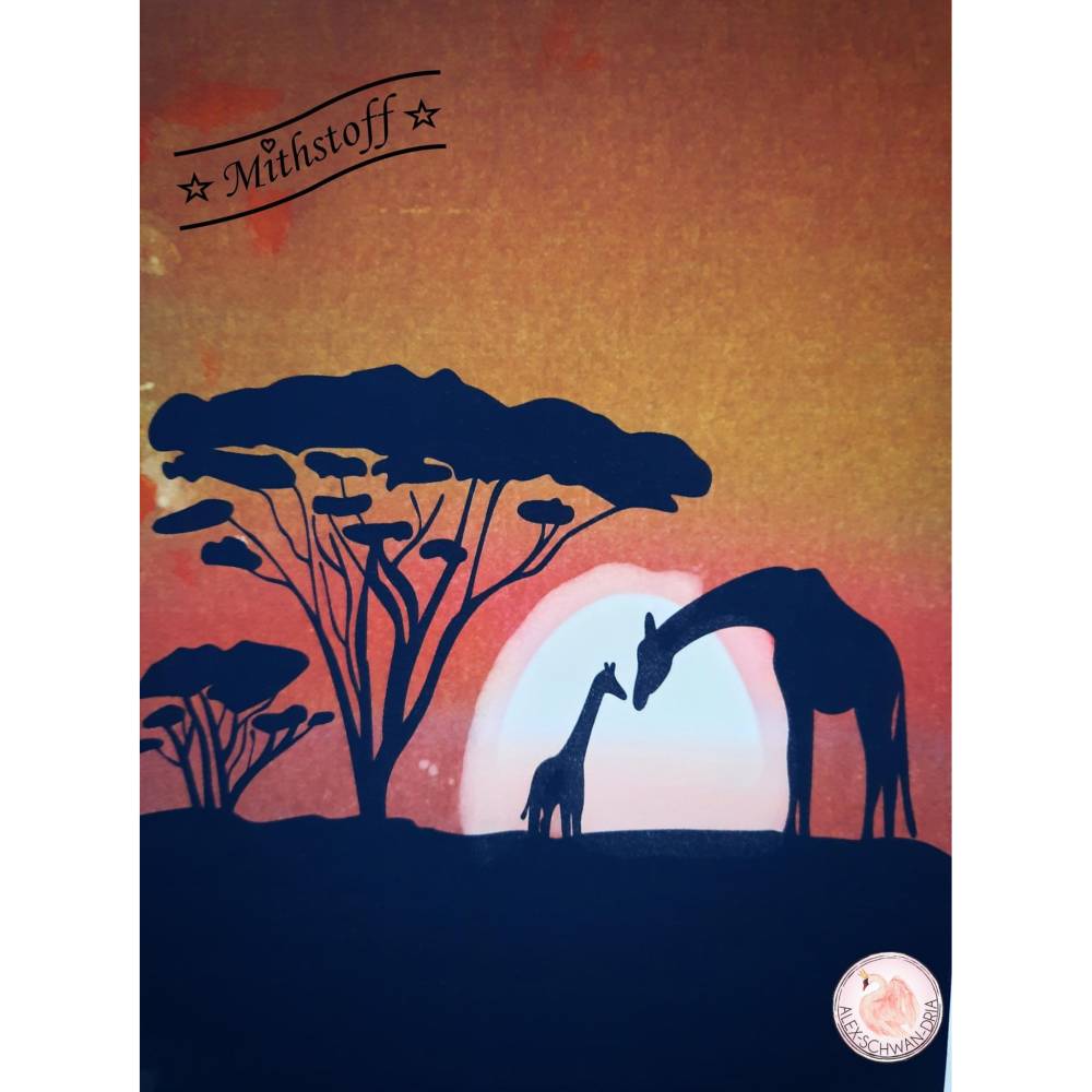 Plotterdatei - Savanne - Tiere - Afrika - SVG - DXF - PNG - Datei - Mithstoff Bild 8