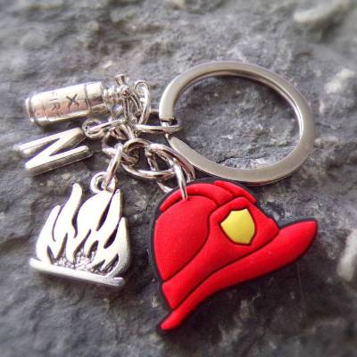 Schlüsselanhänger Feuerwehr – Personalisierbar  für Freiwillige Feuerwehr & Glücksbringer