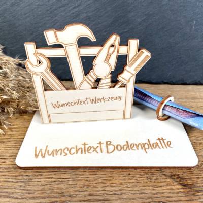 Geldscheinhalter Handwerker, Renovierung, Geldgeschenk, Geburtstag, Geschenk, Wunschtext, Personalisierbar