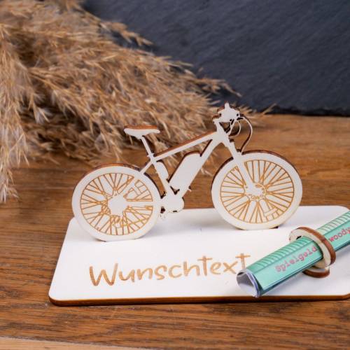 Geldscheinhalter E-Bike, ebike, Fahrrad, Geldgeschenk, Geburtstag, Rad, Geschenk, Wunschtext, Personalisierbar