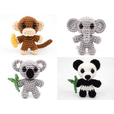 Dschungel Tiere PDF Häkelanleitung Sparset | Amigurumi PDF Anleitungen