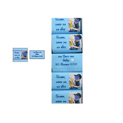 Schokolade als Gastgeschenk 20 Täfelchen für jeden Anlass zur Taufe