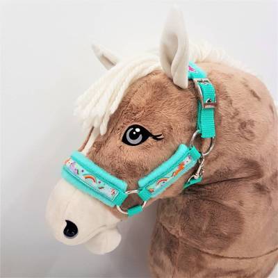 Halfter Hobby Horse "Einhörner" Hobby Horse Halfter mint Halfter für Steckenpferd