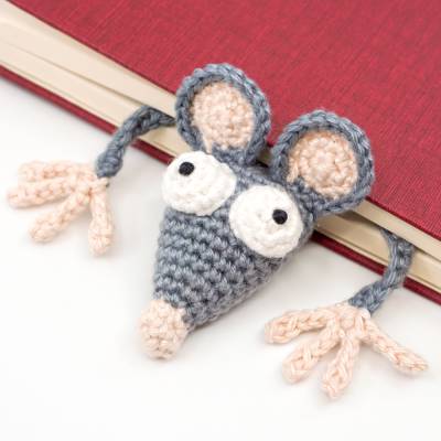 Ratten Lesezeichen Häkelanleitung | Amigurumi PDF Anleitung