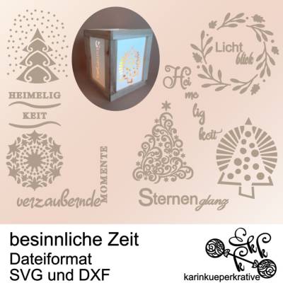 Plotterdatei besinnliche Zeit