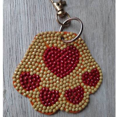 Schlüsselanhänger "Pfote" Diamond Painting Mitbringsel