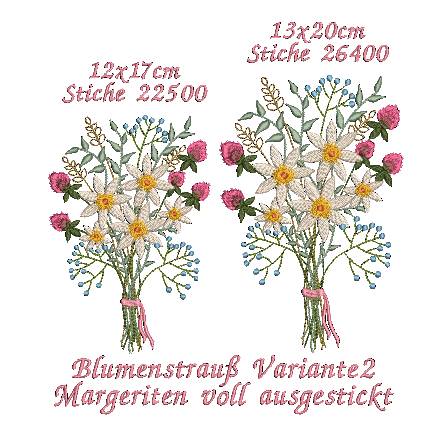Stickdatei Blumenstrauß zwei Varianten Bild 6