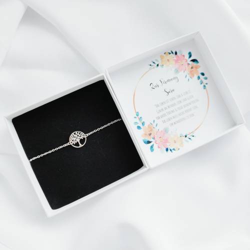 Personalisiertes Firmung Geschenk Mädchen – Armband mit personalisierter Geschenkbox