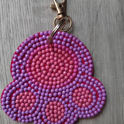 Schlüsselanhänger "Pfote" Diamond Painting Mitbringsel