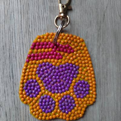 Schlüsselanhänger "Pfote" Diamond Painting Mitbringsel