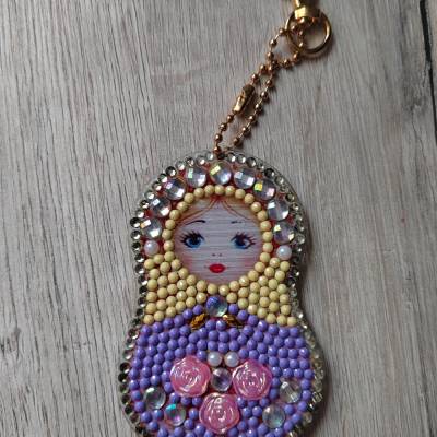 Schlüsselanhänger "Matroschka Babuschka" Diamond Painting Mitbringsel