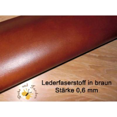 Recyceltes Leder Lederfaserstoff Meterware braun für Handy-Hüllen Taschen Schlüsselanhänger Taschengriffe