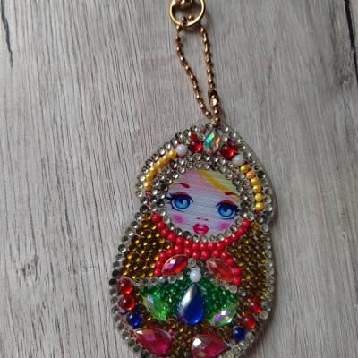 Schlüsselanhänger "Matroschka Babuschka" Diamond Painting Mitbringsel