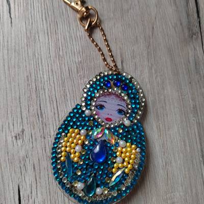 Schlüsselanhänger "Matroschka Babuschka" Diamond Painting Mitbringsel