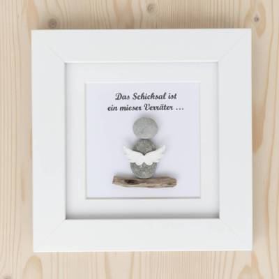 Steinbild Sternenkind Engel – Personalisiertes Gedenkbild handgefertigt, STB-5