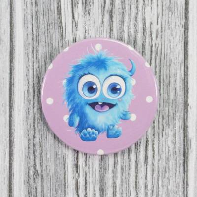 Süßer Button # Ø 58mm # Kleine Monsterparade (17) Geschenkidee Tasche Jacke Anstecknadel Brosche