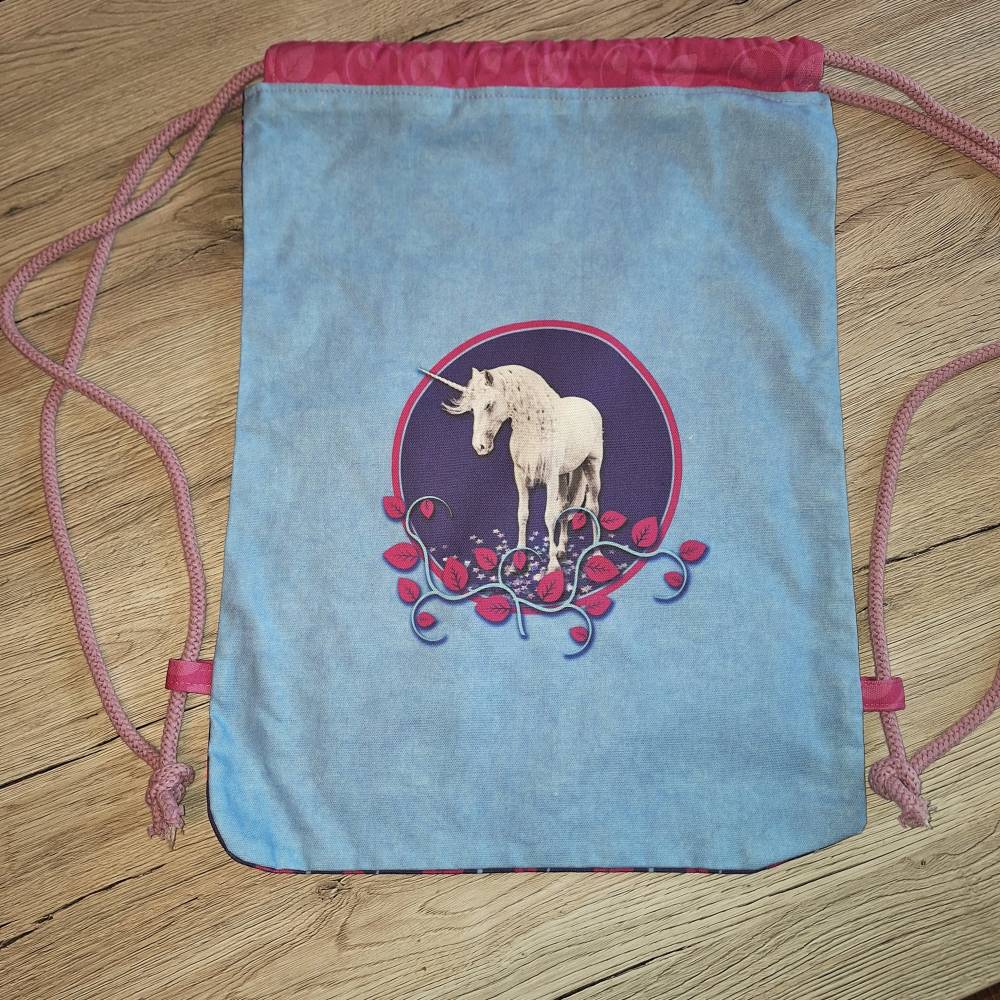 Einhorn Turnbeutel, Rucksack Bild 1