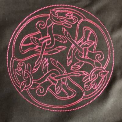 DreamEmbroid "Wilde Jagd" Book of Kells digitale Stickdatei
