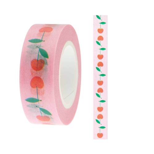 Klebeband Kirschen rosa 10 m x 15 mm