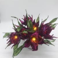Lichterkette "Purpurglöckchen" aus finnischem Papiergarn