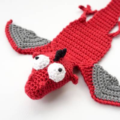 Drachen Lesezeichen Häkelanleitung | Amigurumi PDF Anleitung