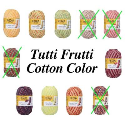 89,50 €/ 1kg Schachenmayr/Regia ’Tutti Frutti Cotton Color’ Sockenwolle 4-fädig/4-fach mit Baumwolle auch für Allergiker
