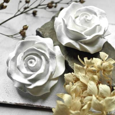 kleine Rose aus Gießpulver ~ Deko | Streudeko