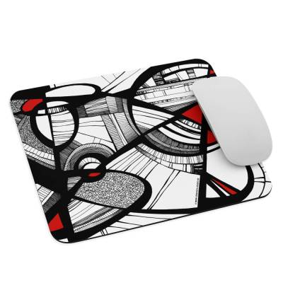 Mauspad "Ellipsoid" mit einem Motiv von grafisch-studio