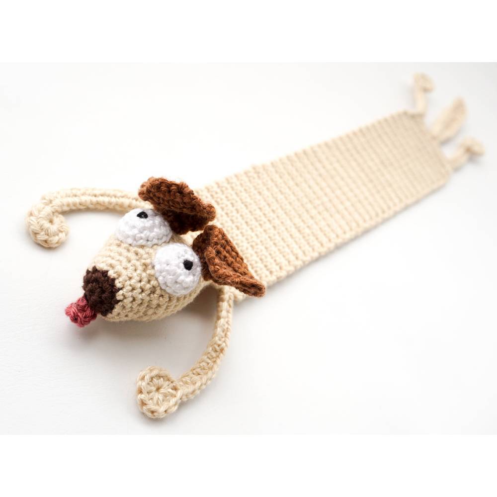 Hunde Lesezeichen Häkelanleitung | Amigurumi PDF Anleitung Bild 3