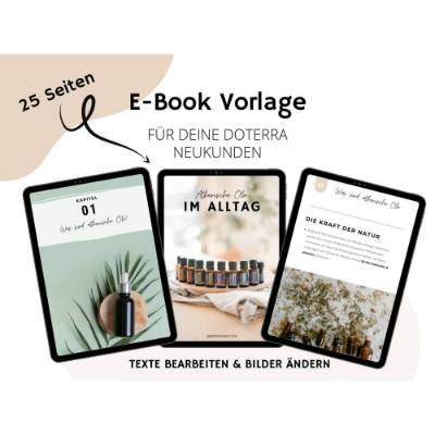 Canva E-Book Design | Doterra Berater Vorlage für Neukunden | Ätherische Öle Infos als PDF Vorlage| editierbar | Busines