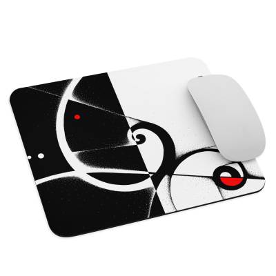 Mauspad "Fibonacci" mit einem Motiv von grafisch-studio