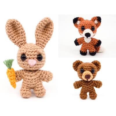 Waldtiere PDF Häkelanleitung Sparset | Amigurumi PDF Anleitungen