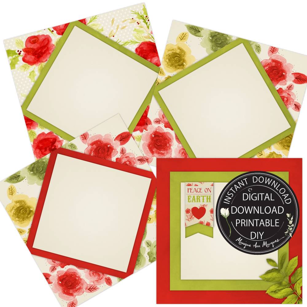FREEBIE | Quadratische Karte | DIY zum selbst drucken | PDF Datei