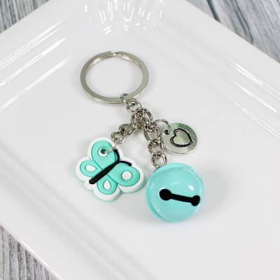 Schlüsselanhänger Schmetterling Sweet Butterfly Glöckchen Geschenk Glücksbringer Freundin Tasche