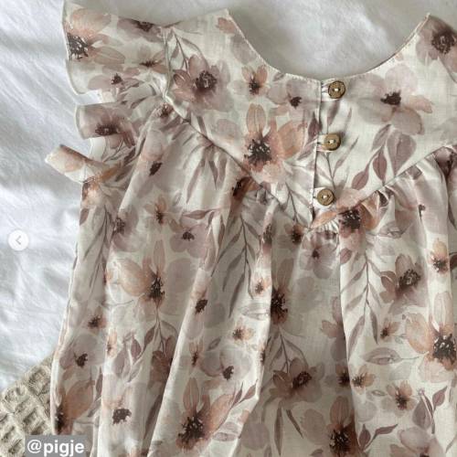 ab 50cm Jersey Blumen Creme Watercolor - Aquarell Druckstoff