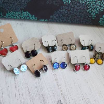 Ohrhänger mit Mängel Ohrringe B Ware 12mm und Herze Ohrschmuck Nachhaltigkeit no waste
