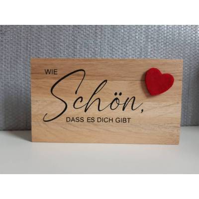 Geschenk zum Einzug/ Türschild, Schild aus Klötzchen/ Familie/ Zuhause/ Deko/ Dezent Minimaldeko/Mit