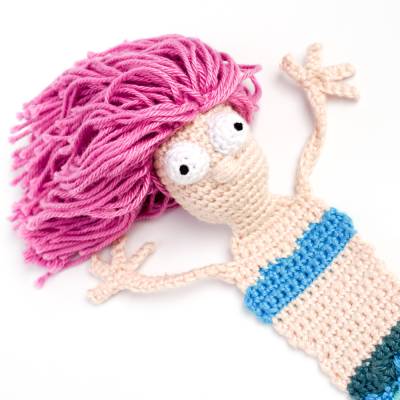 Meerjungfrau Lesezeichen Häkelanleitung | Amigurumi PDF Anleitung