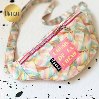 Unikat / Trendy Crossbag / Crossbody / HipBag / Bauchtasche / Gürteltasche / Umhängetasche mit Marshmallows